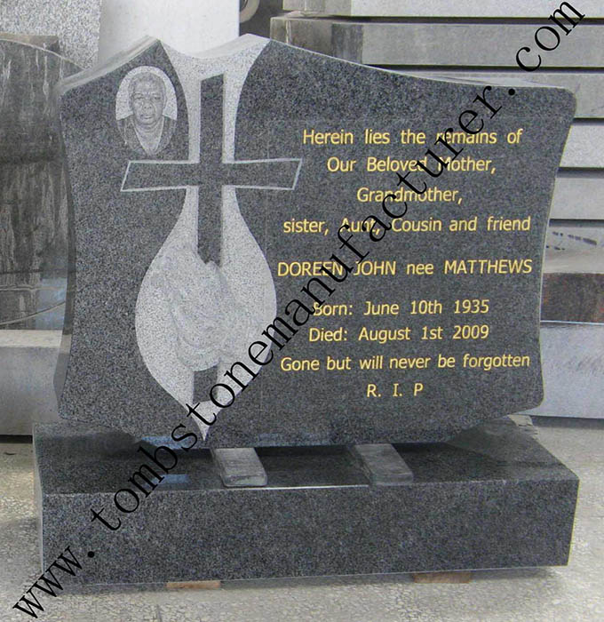praying hands with cross headstone4 - Click Image to Close